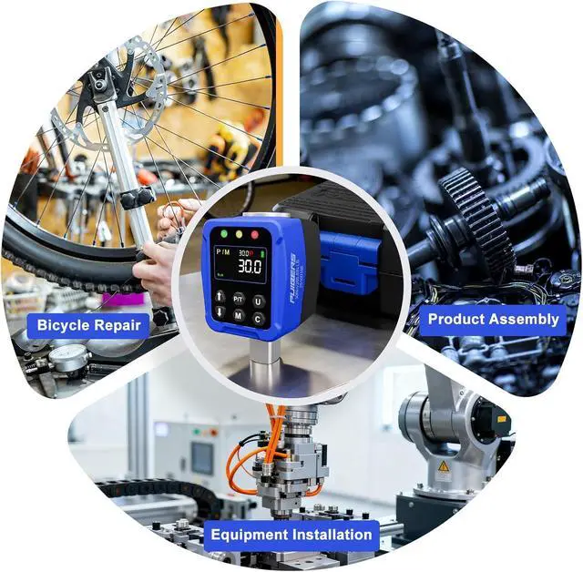 Alt view image 7 of 7 - Digital Torque Adapter 1/2" Drive 1.1-22 Ft-lb/1.5-30 Nm, Digital Torque Wrench Converter with LCD Display ±1% Accuracy, for Bike & Motorcycle Maintenance DIY
