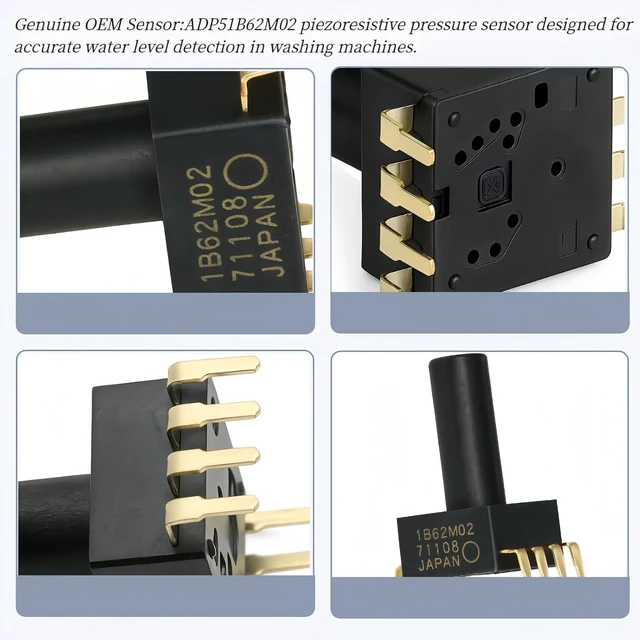 Alt view image 2 of 7 - ADP51B62M02 6kPa Piezoresistive Water Level Pressure Sensor 8-Pin DIP Analog Output for Washing Machine Control Boards, Compatible with Whirlpool, Maytag & Amana (2-pcs)