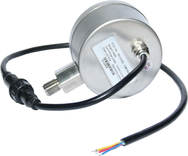 Alt view image 3 of 5 - 230 PSI NPT Digital Pressure Switch Controller with Gauge & Sensor, for Water Pump / Air Compressor, 110VAC