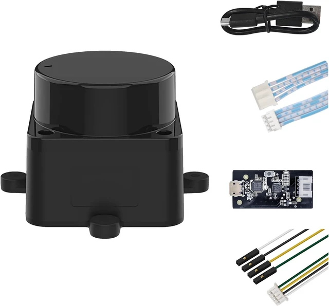 Main image of LD19 360° 2D Lidar Sensor Kit, 10Hz, 12m Range for Robot & Maker Education