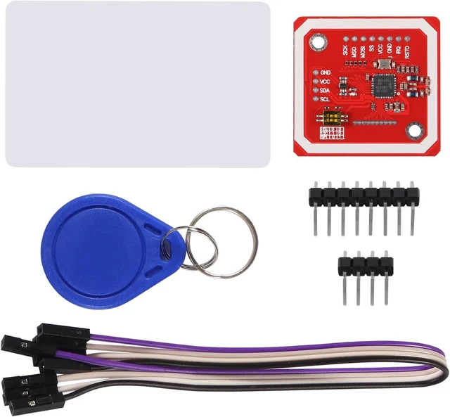 Alt view image 2 of 6 - 10-PCS PN532 NFC NXP RFID Module V3 Kit Near Field Communication Reader, I2C SPI HSU with S50 White Card Key Card for Raspberry Pi, DIY, Smart Phone & Android