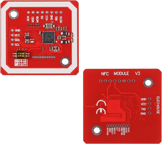 Alt view image 3 of 6 - 10-PCS PN532 NFC NXP RFID Module V3 Kit Near Field Communication Reader, I2C SPI HSU with S50 White Card Key Card for Raspberry Pi, DIY, Smart Phone & Android