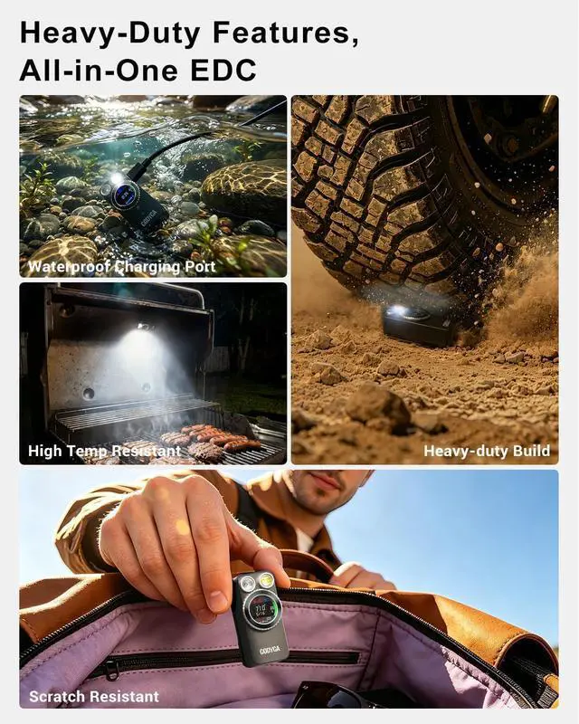 Alt view image 6 of 7 - TorchEye UDA 7-in-1 EDC Flashlight with Laser Distance Meter, Digital Angle Finder, 650 LM White & 365 nm UV Light, Area Calculator, Height Measurement, IPX6, Rechargeable Magnetic Work Light