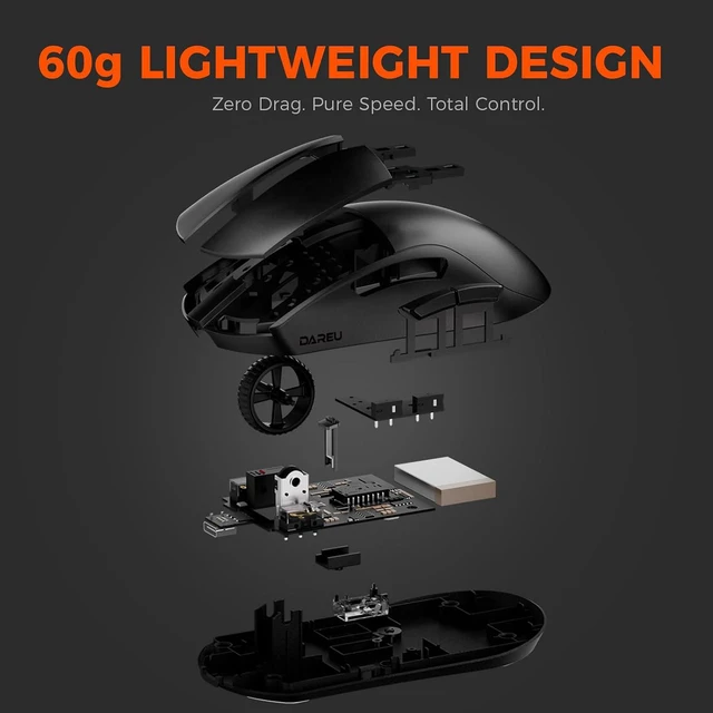 Alt view image 4 of 7 - A950GM Tri-Mode Wireless Gaming Mouse, 26K DPI, 60g Lightweight