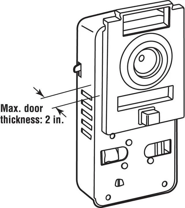 Alt view image 2 of 4 - U 10814 200 Degree Door Viewer and Chime (Single Pack)