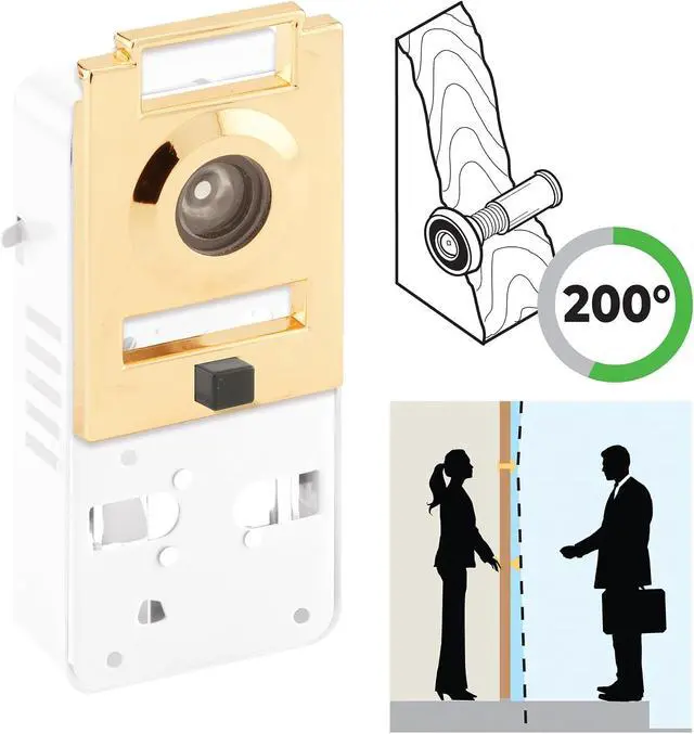 Alt view image 4 of 4 - U 10814 200 Degree Door Viewer and Chime (Single Pack)