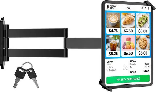Main image of Anti Theft Tablet Wall Mount Holder Metal iPad Wall Mount for 7-14" Tablets