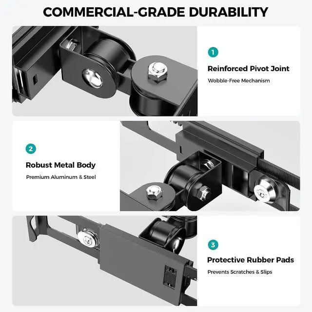 Alt view image 5 of 7 - Anti-Theft Tablet Wall Mount with Key Lock, Full Motion Locking iPad Holder