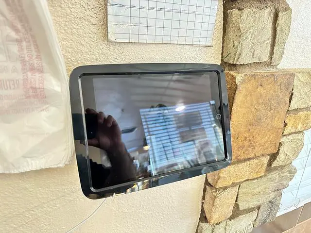 Alt view image 3 of 7 - Tablet Wall Mount Lockable Tiltable Anti Theft Security, Compatible with 10.9" iPad 10th, Pro 11" 1 2 3 4, Air 4 5, Air 11''(M2/M3/M4), iPad 11"(A16) - BSW102BA
