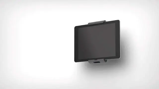 Alt view image 6 of 7 - Wall-Mounted Tablet Holder, Silver/Charcoal Gray