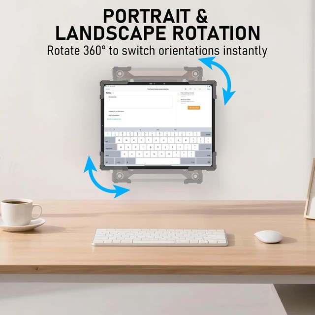 Alt view image 5 of 7 - Metal Enclosure Tablet Wall Mount, iPad Holder for Retail POS & Smart Home