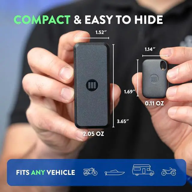 Alt view image 4 of 7 - Monimoto 9 US Version Anti-Theft GPS Tracker for Vehicles - Wireless Alarm, Waterproof and Dustproof Build, Phone Call Alerts and DIY Installation - Smart Motorcycle GPS Tracker, Boats, ATVs