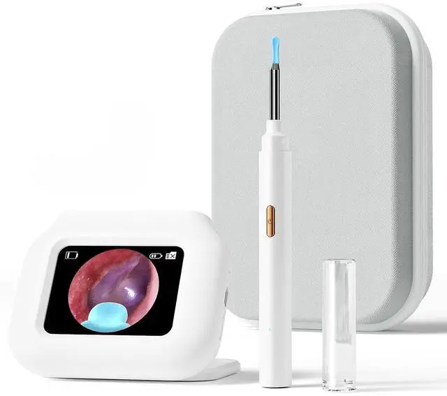 Main image of Ear Wax Removal Tool Camera with Screen, Smart Screen Ear Wax Removal Kit with 2.8'' HD Display, WiFi Automatic Connect - Ear Cleaner Tool with Camera&Screen, 6 Replaceable Tips, No App/Phone Needed