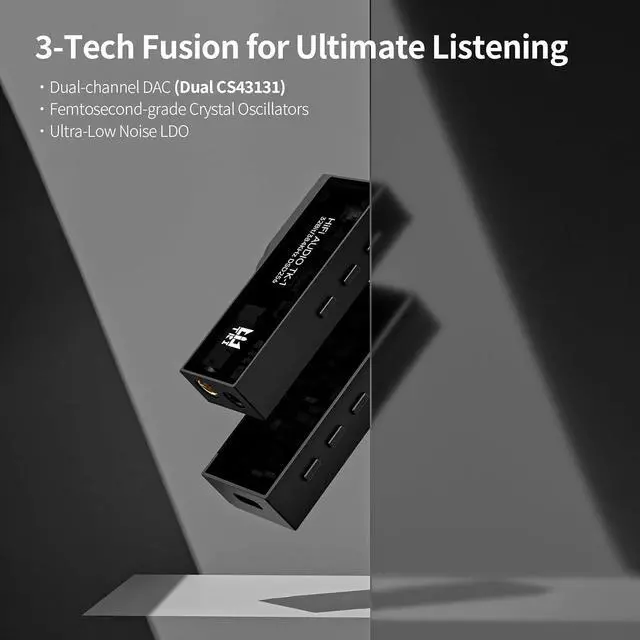 Alt view image 5 of 7 - TRI TK1 USB C DAC Headphone Amp Mini Amplifier, USB C to 3.5mm 4.4mm Amp with Dual CS43131 Decoder, Headphone Splitter Portable IEM DAC for KZ ZS10 PRO in Ear Monitor (Type-C Jack