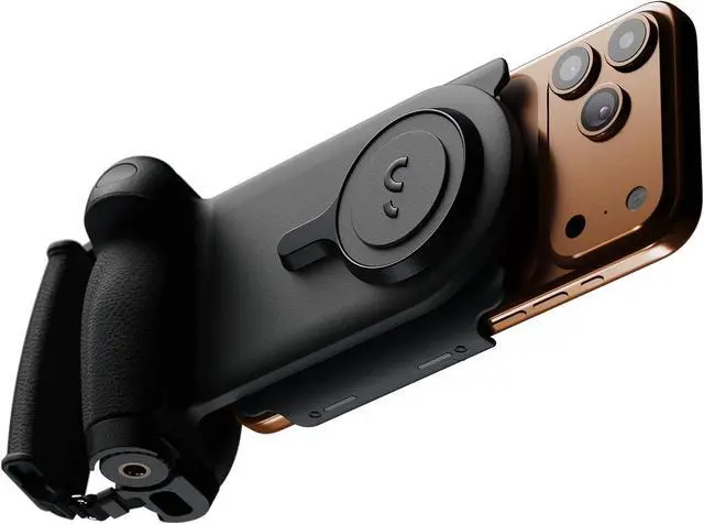 Main image of ProGrip Mobile Battery Grip, DSLR-Style Phone Camera Grip with Built-in Powerbank of Qi Charging, Ergonomic Handle with Wireless Shutter Button, Phone Stand Dock, Built-in Cold-Shoe & Tripod Mount