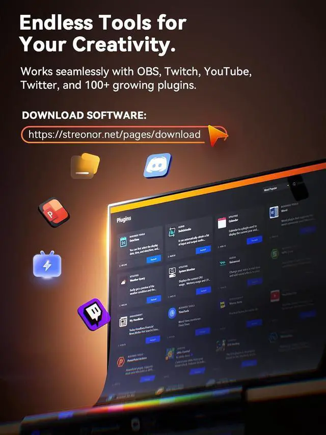 Alt view image 5 of 5 - S6 Mini Stream Controller Deck, Macro Keypad Shortcut Keyboard