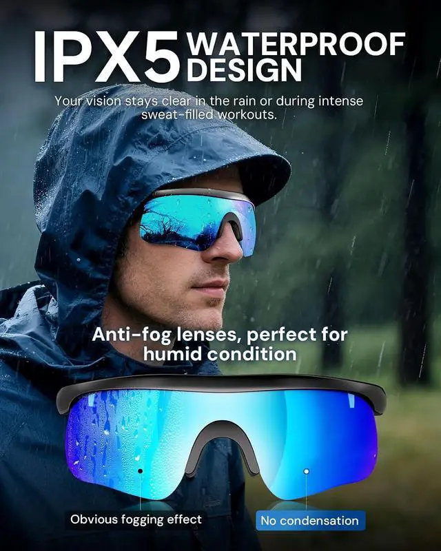 Alt view image 6 of 7 - Bluetooth Audio Sunglasses: Polarized UV400 with Speakers
