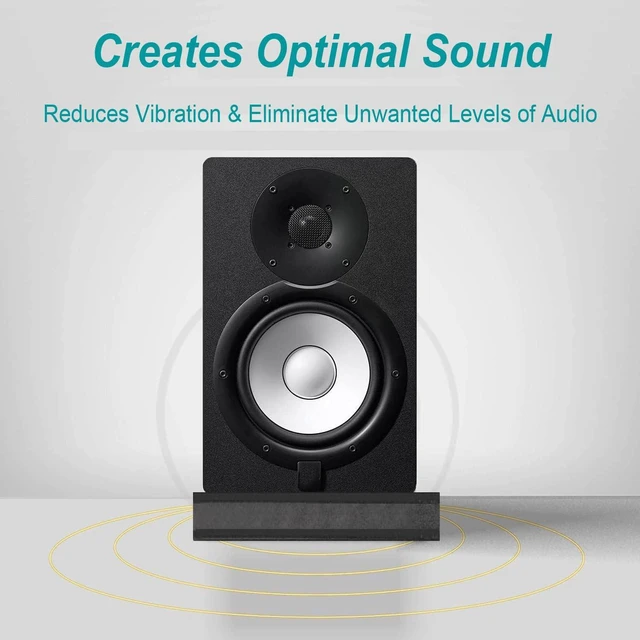 Alt view image 7 of 7 - 2-Pack for 8''- 10'' Studio Monitor Noise Isolation Pads Subwoofer Platform Speaker Riser 3-Layer Acoustic Stand Foam Stereo Vibration Isolation Stabilizer Base (15.5'' x 13'')