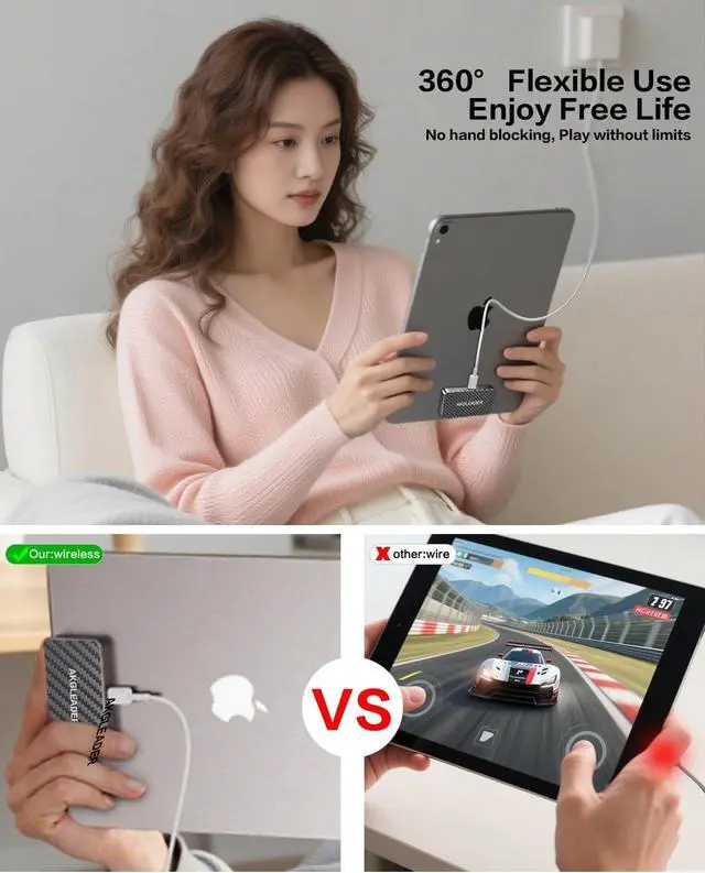 Alt view image 6 of 7 - Magnetic Wireless Charger for iPad Pro 13" M4/M5 ONLY,35W Fast Charging Smart Connector Charger for ipad Tablet, Aluminum Alloy Wireless Charging Pad with USB-C Cord Cable (Adapter Not Included)
