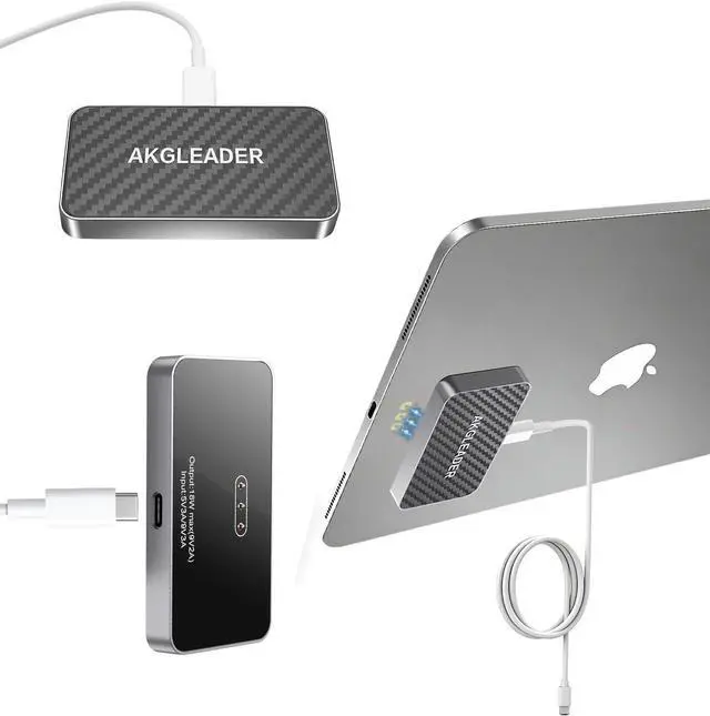 Alt view image 2 of 7 - Magnetic Wireless Charger for iPad Pro 13" M4/M5 ONLY,35W Fast Charging Smart Connector Charger for ipad Tablet, Aluminum Alloy Wireless Charging Pad with USB-C Cord Cable (Adapter Not Included)