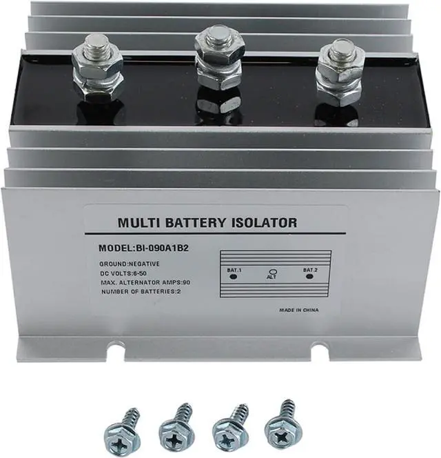 Main image of Alternator 626-01001 Compatible With/Replacement For 90 Amp Dual Multi 2 Two Battery Isolator Marine, RV, EMS Vehicles,Fire Trucks/Negative Ground, 6-50 DC Volts Northwest Reg. MBG90 | OEM replacement