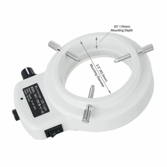 Alt view image 2 of 4 - LED-144W-ZK 144 LED Ring Light Illuminator, White