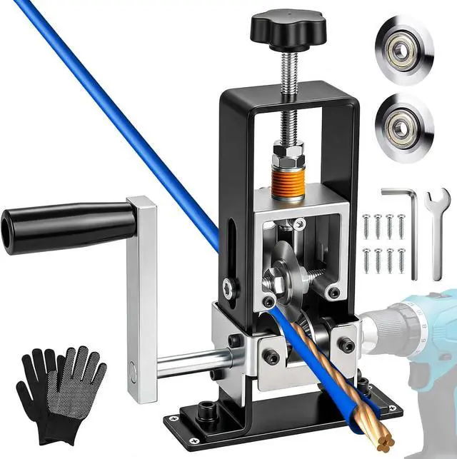 Main image of Wire Stripper Machine, Suitable for Copper Recycling, 0.2"to 1" | Wire Stripper Machines, Dual-Mode Drive: Manual or Electric, A Total of 3 Replacement Blades
