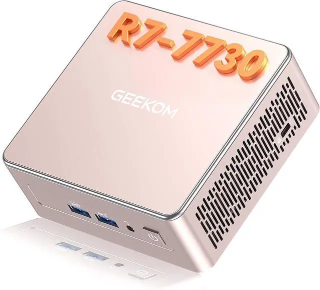 Main image of A5 Mini PC Business, Ryzen 7 7730U(Beats 7640HS), 16GB RAM 512GB SSD | Upgradeable Up to 64GB, Silent Operation/Low Power 4K Desktop Computer, Quad Display, SD 4.0 Slot Home Education