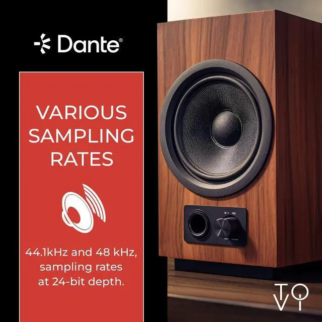 Alt view image 7 of 7 - ToVi Dante USB to Network Audio Adapter - 2-Channel Audio Converter for Dante Network - AES67 Compliant Audio Over IP - 24-bit 44.1/48/96kHz (DXA-USB-ED)