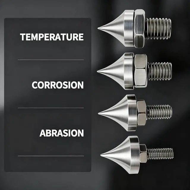 Alt view image 5 of 7 - 4 Pcs Speaker Spikes M6/M8/M10/M12 Stainless Steel HiFi Shock Absorber Isolation Pucks Speaker Resonance Feet Spikes for Amplifier CD DVD Player(M8)