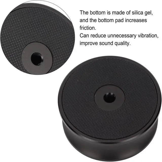 Alt view image 3 of 7 - Record Weight Stabilizer,Turntable Weight Clamps Solid Wood Weight Stabilizer of Turntable Disc Record Player,CD Player, Chassis, Speakers