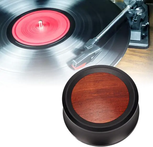 Alt view image 4 of 7 - Record Weight Stabilizer,Turntable Weight Clamps Solid Wood Weight Stabilizer of Turntable Disc Record Player,CD Player, Chassis, Speakers