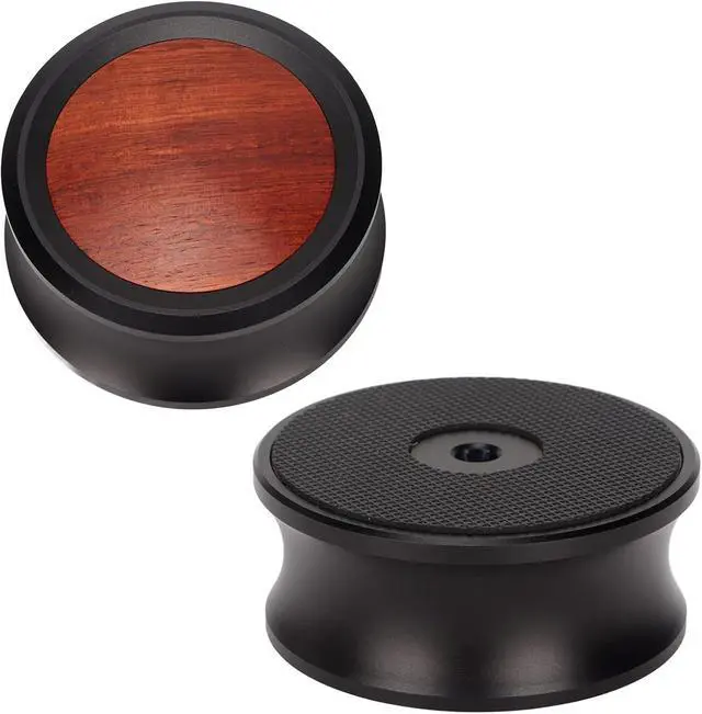 Alt view image 6 of 7 - Record Weight Stabilizer,Turntable Weight Clamps Solid Wood Weight Stabilizer of Turntable Disc Record Player,CD Player, Chassis, Speakers