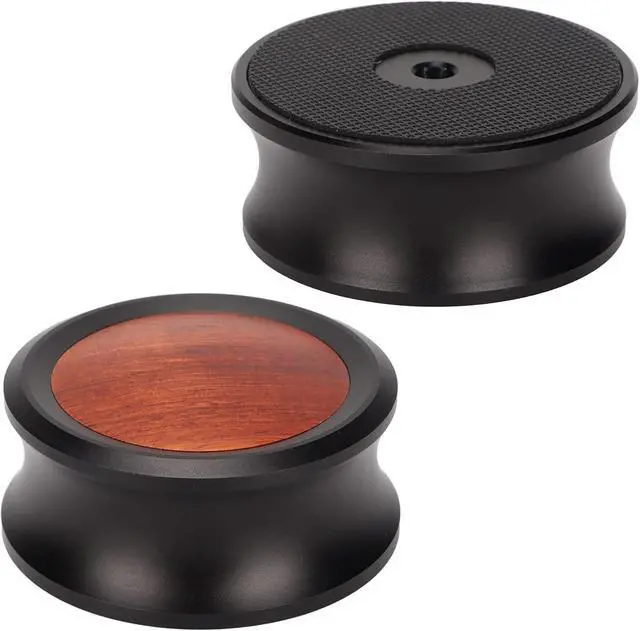 Alt view image 7 of 7 - Record Weight Stabilizer,Turntable Weight Clamps Solid Wood Weight Stabilizer of Turntable Disc Record Player,CD Player, Chassis, Speakers