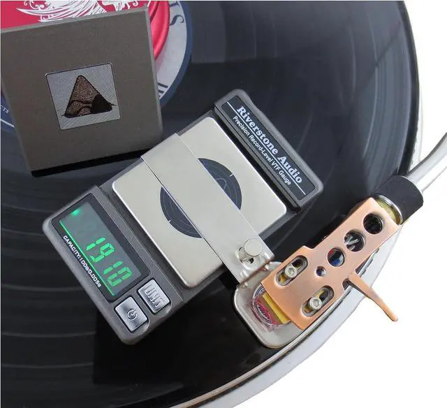 Main image of Precision Record Level Digital Turntable Stylus Force Scale Gauge for Tonearm Phono Cartridge VTF, 0.005g Resolution (Graphite)