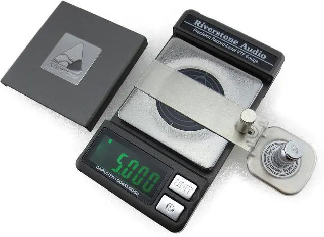 Alt view image 4 of 7 - Precision Record Level Digital Turntable Stylus Force Scale Gauge for Tonearm Phono Cartridge VTF, 0.005g Resolution (Graphite)