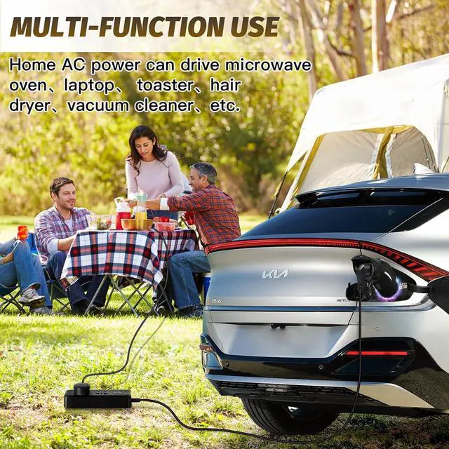 Alt view image 7 of 7 - V2L Adapter Compatible with Hyundai IONIQ 5 & IONIQ 6, Kia EV 6. Power Your Devices by Using Your Car Battery, for Camping, Emergency Use