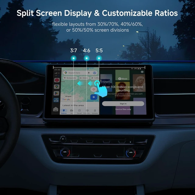 Alt view image 6 of 7 - Magic AI Box Wireless CarPlay & Android Auto Adapter with 4G LTE | 8GB+128GB | GPS | Full Android OS | OBD II, Compatible with Wired Factory CarPlay & Android Auto, Supports YouTube/Netflix