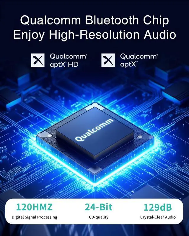 Alt view image 4 of 7 - Car Bluetooth Adapter for 2010-2012 Cadillac SRX,USB Music Receiver | Qualcomm aptX HD audio, steering wheel controls & song info on screen. Plug, pair, play via USB. iOS/Android compatible.