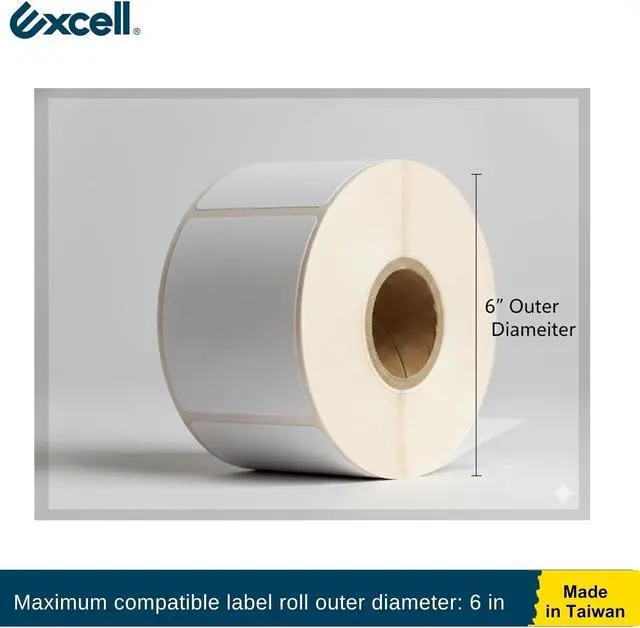 Alt view image 6 of 6 - Excell LD-618 Multi-Roll Metal Table Label Dispenser (Fits up to 6.5") | Sturdy metal dispenser with 4 non-slip suction cups. Removable dividers for multi-roll labels up to 6.5". Easy peeling.