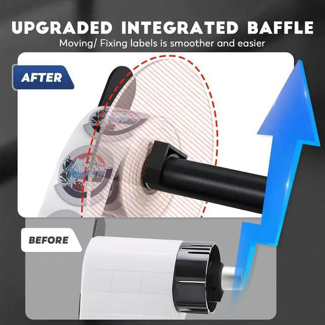 Alt view image 4 of 7 - Upgraded Automatic Label Dispenser, Up to 9 Multi-Row Counting, High Precision Auto Sensing, Speed Adjustable, Length 0.12-5.9" Width 0.16-5.5", Sticker Dispenser for Rolls Various Labels