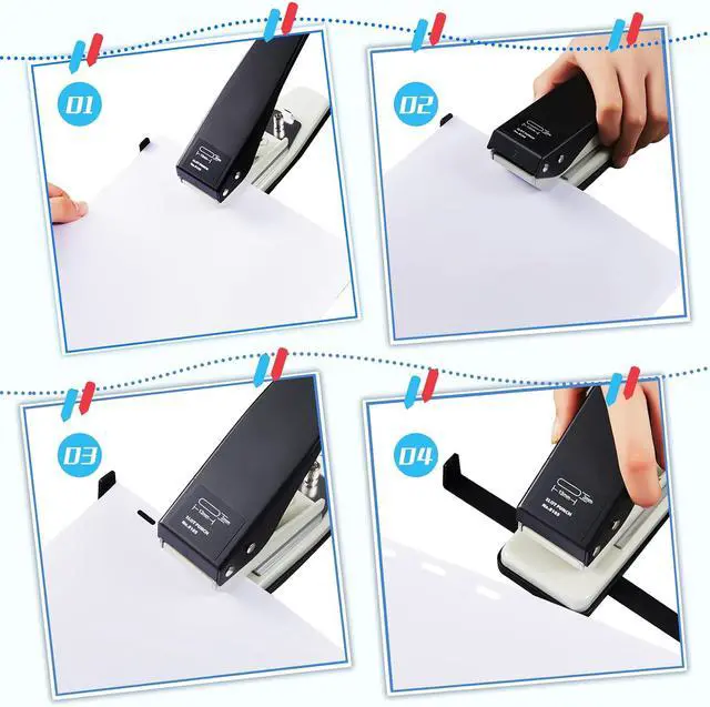 Alt view image 3 of 6 - 2 Pcs Badge Slot Hole Punch ID Card Slot Punch Hand Held Metal Hole Puncher Oval Slotting Tool for PVC ID Card, Luggage Tag, Name Tag and Badge Holder
