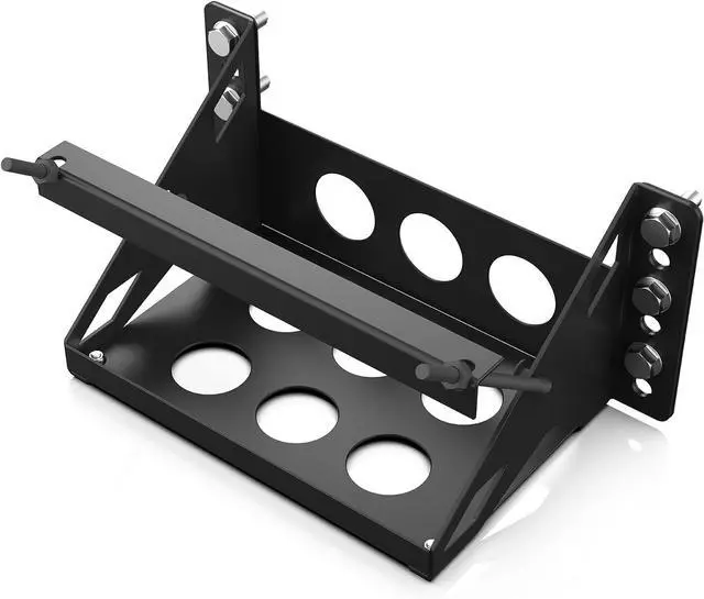 Main image of Metal Steel Battery Mounting Box Tray Bracket DIY,Easy Bolt-In Battery Tray,Overall Length - Fits up to a 10.63 × 7.06 × 7.5 Battery, Anti-corrosion, No Rusting