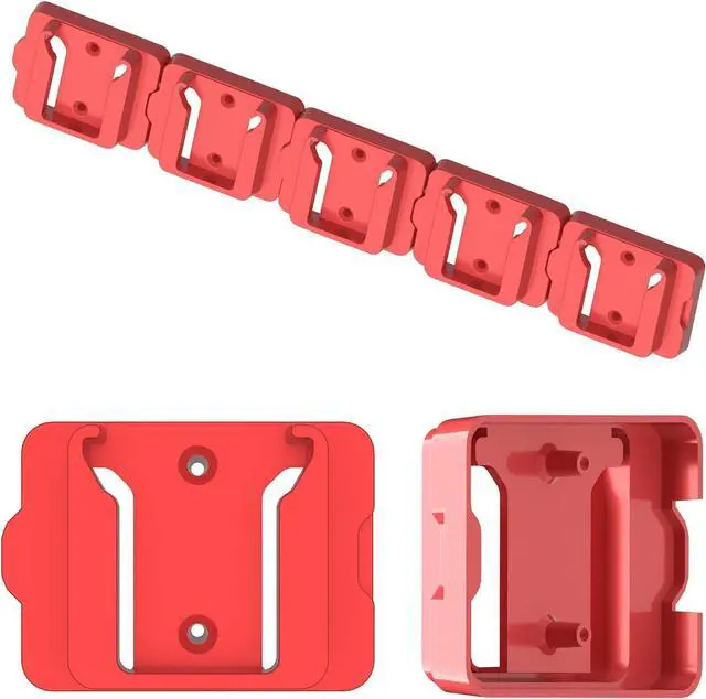 Alt view image 2 of 5 - Battery Holder for Milwaukee M18 18V Battery, 30Packs | No Battery, Wall Mount Batteries Storage, For Wall, Work Van, Shelf, Toolbox