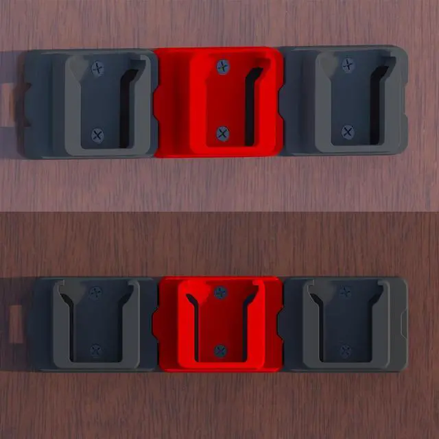 Alt view image 4 of 5 - Battery Holder for Milwaukee M18 18V Battery, 30Packs | No Battery, Wall Mount Batteries Storage, For Wall, Work Van, Shelf, Toolbox
