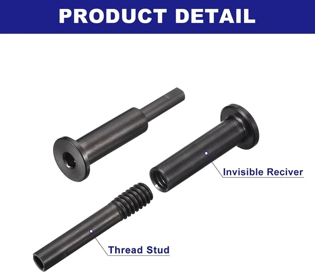 Alt view image 3 of 6 - 20 Pack Black Invisible Cable Railing Kit, T316 Stainless Steel 1/8" Swage Tensioner, Terminal Hidden for 2"x2" Wood/Metal Deck Post, Cable Railing