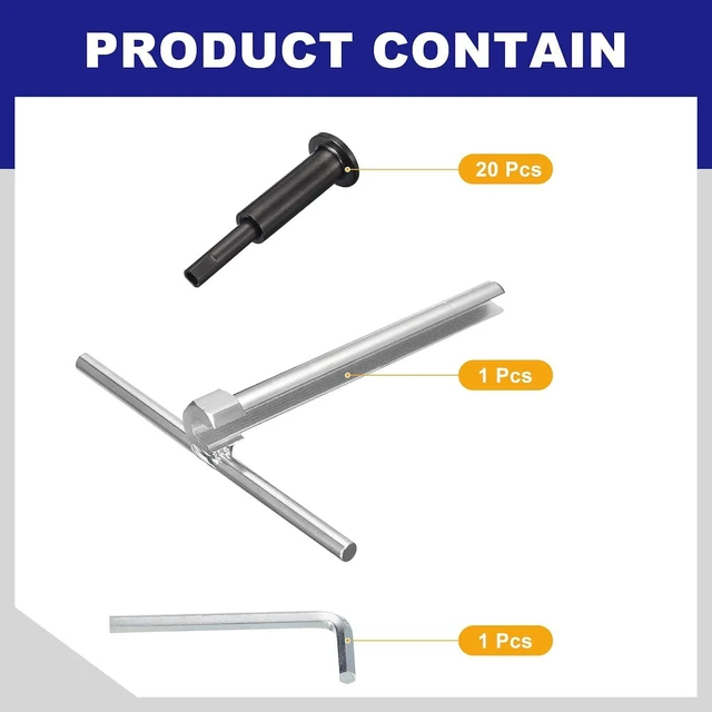 Alt view image 5 of 6 - 20 Pack Black Invisible Cable Railing Kit, T316 Stainless Steel 1/8" Swage Tensioner, Terminal Hidden for 2"x2" Wood/Metal Deck Post, Cable Railing