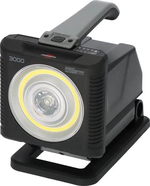 Main image of Professional Multi Battery LED Portable Work Light HL 3000 (20W, 1140 + 2160lm, IP54, Compatible with 18V Batteries from 11 Different Power Tool Manufacturers, Engineered in Germany)