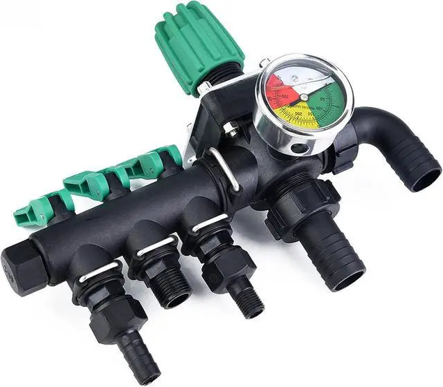 Alt view image 3 of 7 - 3 Way Water Splitter, ABS Plastic Agricultural Sprayer Control Shut Off Valve, Fimco Sprayer Parts, Rustproof Garden Hose Connector for Farm Irrigation, Lawn & Garden Spraying