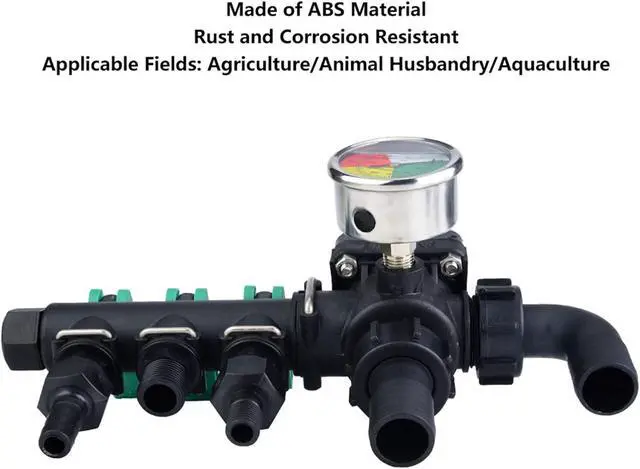 Alt view image 5 of 7 - 3 Way Water Splitter, ABS Plastic Agricultural Sprayer Control Shut Off Valve, Fimco Sprayer Parts, Rustproof Garden Hose Connector for Farm Irrigation, Lawn & Garden Spraying